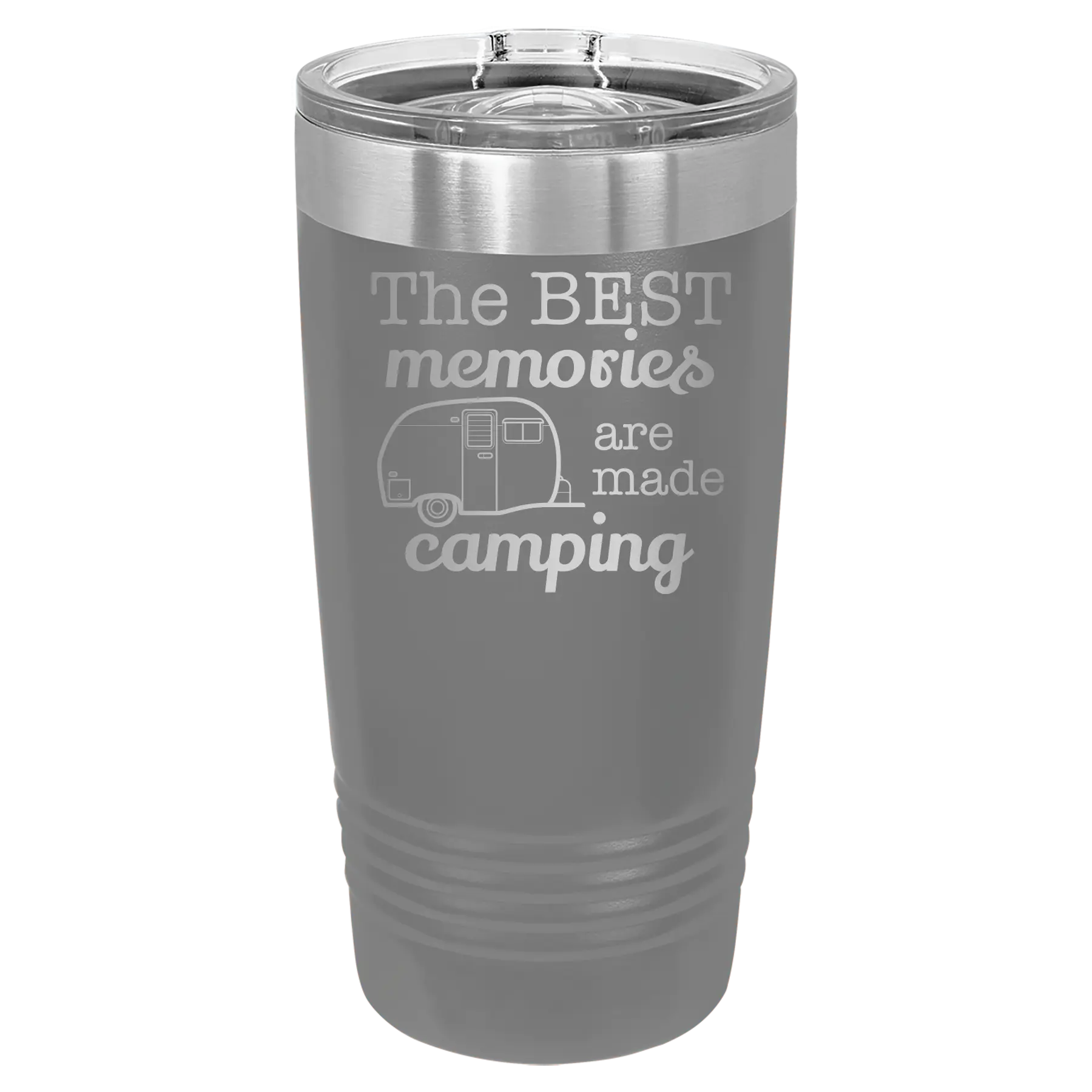 Camping 20 oz Tumbler | Dark Gray