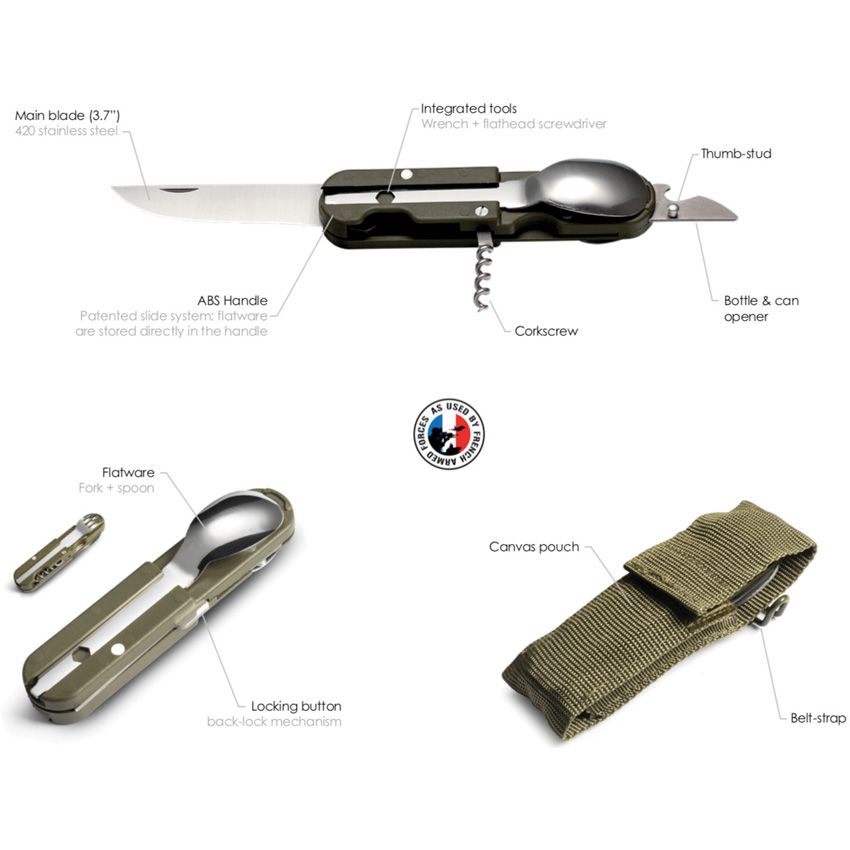 Compact  French Army Camp Knife